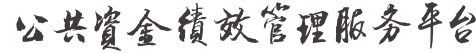 公共资金绩效管理服务平台