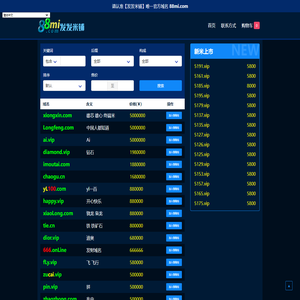 发发米铺专注优质域名交易,88米铺好域名易记高端适用性强!