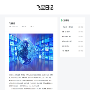 飞宝日记