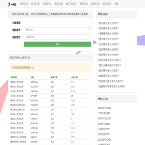 一承旭汇率在线工具
