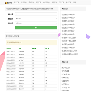 一站式汇率换算网站
