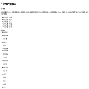 产业大数据展示