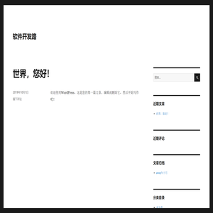 软件开发路