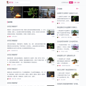 欣赏精美盆景,打造绿色生活