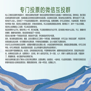 专门投票的微信群