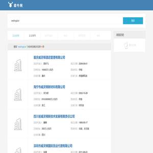 重庆威灵顿酒店管理有限公司…搜索结果