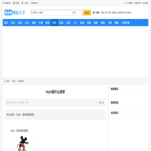 style是什么意思