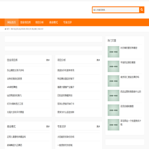 落叶创业网,创业项目库,项目分析,商业模式,专家点评