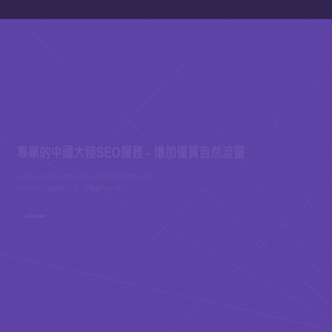 大陸SEO服務