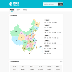 全国电话区号大全