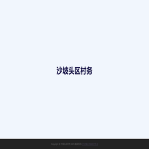 沙坡头区村务