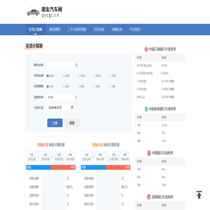 车贷计算器
