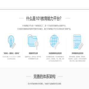 101教育能力平台开发版官网首页