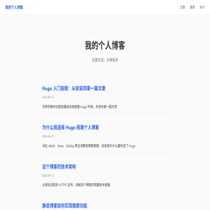我的个人博客