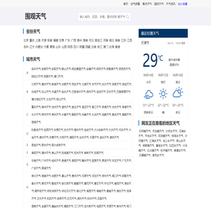 全国精准天气预报一周