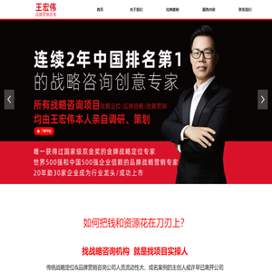王宏伟品牌营销咨询官网