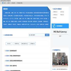 长西街道办事处政务服务网