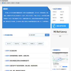 济川街道政务服务网