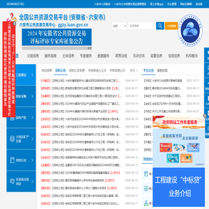全国公共资源交易平台(安徽省六安市)
