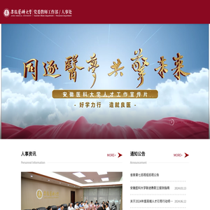 安徽医科大学党委教师工作部/人事处