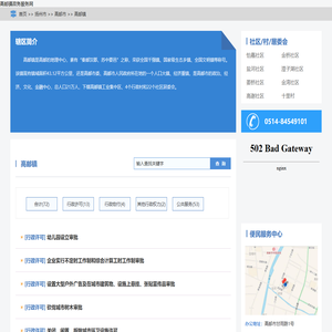 高邮镇政务服务网
