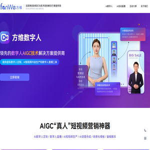 方维数字人直播