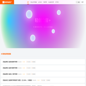 轻创业客+首页