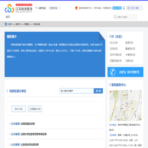 马群街道政务服务网