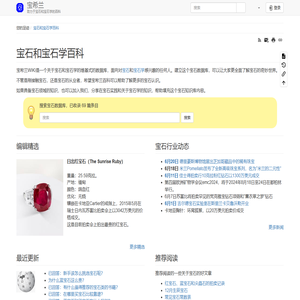 宝石和宝石学百科