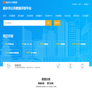 丽水市数据开放