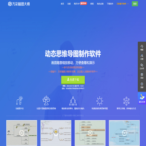 免费的动态思维导图软件,脑图大师,思维导图制作软件